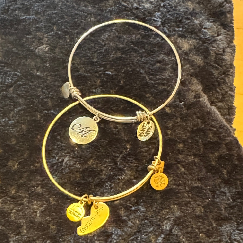 Gold and Silver Charm Bracelets